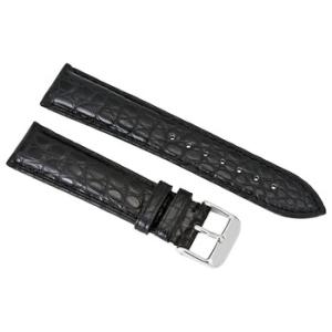 Brooklyn Watch Strap in Black Alligator Leather  20 MM
