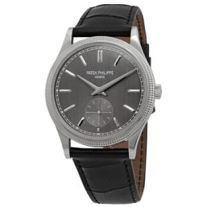 Calatrava Hand Wind Grey Dial Watch 6119G001