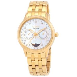 Calendrier Moon Phase Diamond White Mother of Pearl Dial Watch FD000257D