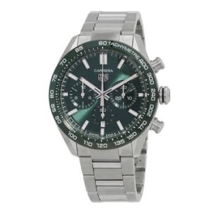 Carrera Chronograph Automatic Green Dial Watch CBN2A1NBA0643