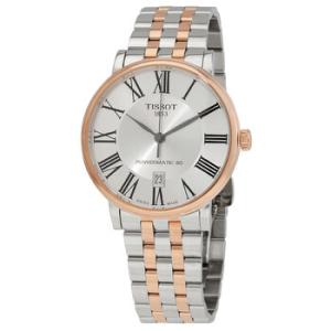 Carson Automatic Silver Dial Twotone Watch T122.407.22.033.00