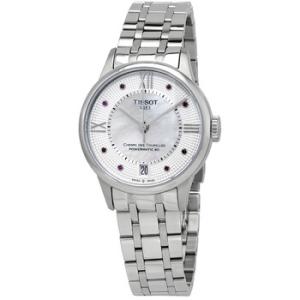 Chemin Des Tourelles White Mother of Pearl Rubies Dial Watch T099.207.11.113.00