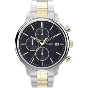 Chicago Chronograph Quartz Blue Dial TwoTone Watch TW2W13300