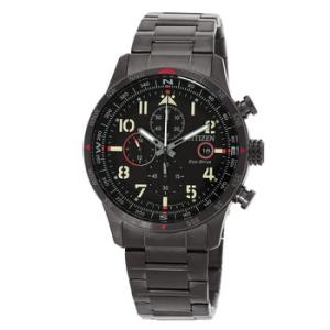 Chronograph EcoDrive Black Dial Watch CA079750E