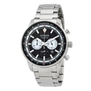 Chronograph EcoDrive Black Dial Watch CA450091E