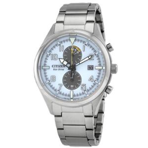 Chronograph EcoDrive White Dial Watch CA702881A