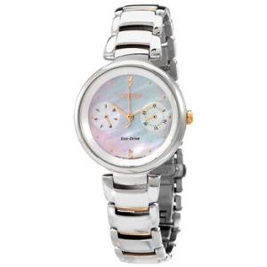 Chronograph Mother of Pearl Crystal Dial Watch FD110681D