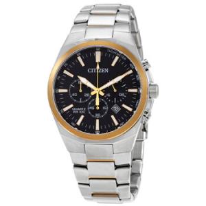Chronograph Quartz Black Dial Watch AN817458E