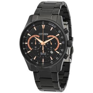 Chronograph Quartz Black Dial Watch AN819558E