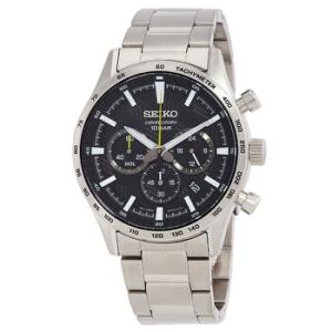 Chronograph Quartz Black Dial Watch SSB413P1