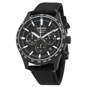 Chronograph Quartz Black Dial Watch SSB417P1