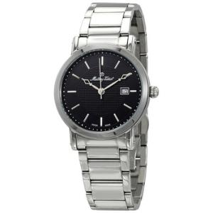 City Metal Black Dial Watch H611251MAN