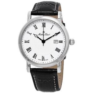 City White Dial Black Leather Watch H611251ABR