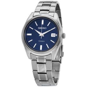 Classic Quartz Blue Dial Grey Titanium Watch SUR373