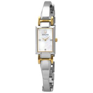 Classic Quartz Diamond Mother of Pearl Dial Watch 98P188