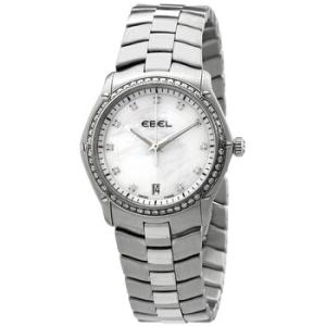 Classic Sport Mother of Pearl Dial Diamond Bezel Watch