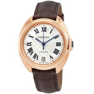 Cle Automatic 18kt Rose Gold Flinque Sunray Dial Watch WGCL0013