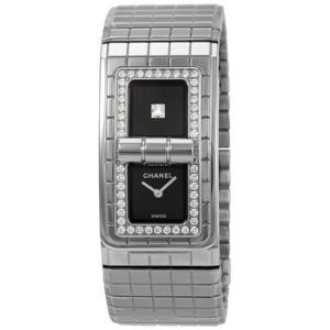 Code CoCo Black Lacquered Dial Diamond Watch H5145