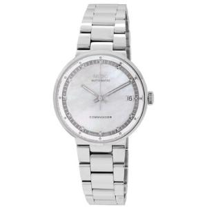 Commander II Automatic Diamond White Mother of Pearl Dial Watch M0142071111680