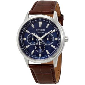 Corso Blue Dial Brown Leather Watch BU207012L