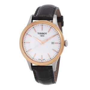 Couturier White Dial Brown Leather Watch T9124104601100