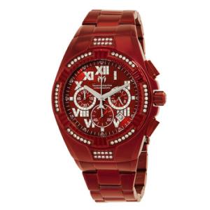 Cruise Chronograph Quartz Crystal Red Dial Watch TM121232