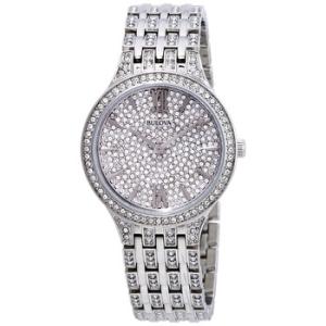 Crystal Silver Dial Watch 96L243
