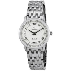 De Ville Prestige White Silvery Diamond Dial Watch 424.10.27.60.52.002