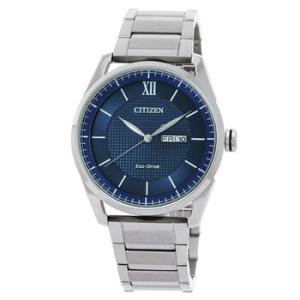 EcoDrive Blue Dial Stainless Steel Watch AW008189L