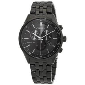EcoDrive Chronograph Black Dial Watch AT214586E