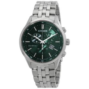 EcoDrive Chronograph Green Dial Watch AT214985X