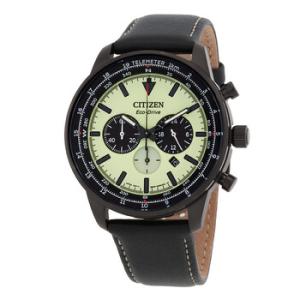 EcoDrive Chronograph Green Dial Watch CA450521X