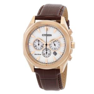 EcoDrive Chronograph Ivory White Dial Watch CA459315A