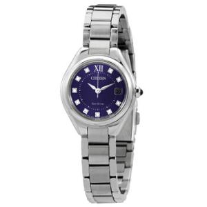 EcoDrive Crystal Blue Dial Stainless Steel Watch EW254083L