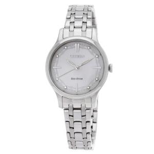 EcoDrive Crystal White Dial Watch EM089085A