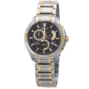 EcoDrive Perpetual Alarm Black Dial Watch BL816457E