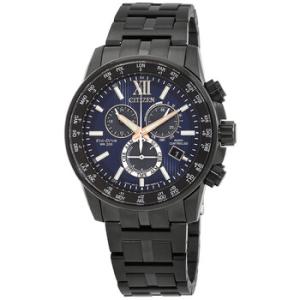 EcoDrive Perpetual Chronograph GMT Blue Dial Watch CB588585L