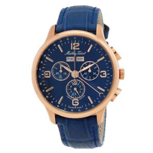 Edmond Chronograph Quartz Blue Dial Watch H1886CHPBU