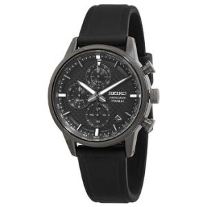 Essentials Chronograph Quartz Black Dial Watch SSB393P1