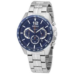Essentials Chronograph Quartz Blue Dial Watch Ssb345
