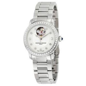 Frderique Constant Heart Beat Automatic Mother of Pearl Diamond Dial Stainless Steel Watch FC310HBAD2PD6B