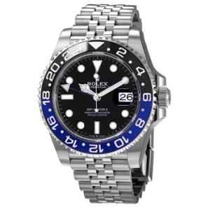 GMTMaster II GMT Black Dial Batman Bezel Watch 126710blnr