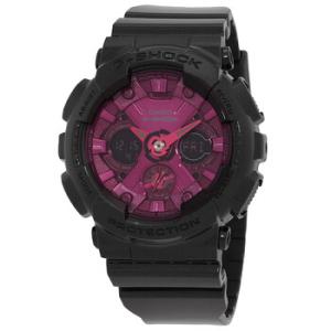 GSHOCK Alarm World Time Quartz AnalogDigital Pink Dial Watch GMAS120RB1A