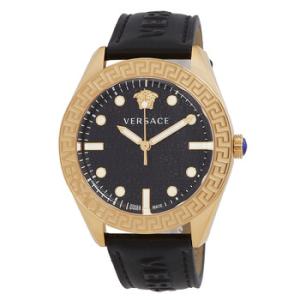 Greca Dome Quartz Black Dial Watch VE2T00222