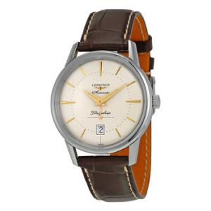 Heritage Flagship Automatic Silver Dial Brown Leather Watch L47954782