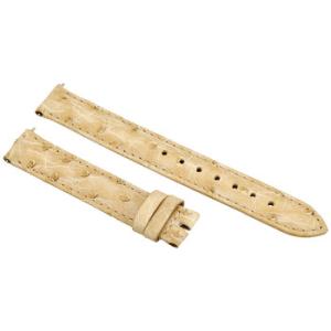Ivory 14 MM Ostrich Leather Strap
