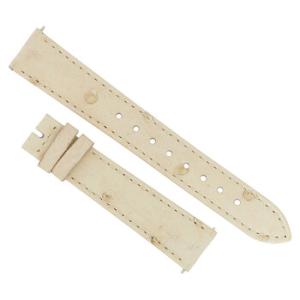 Ivory 16 MM Ostrich Leather Strap