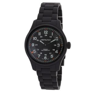Khaki Field Titanium Automatic Black Dial Watch H70665130