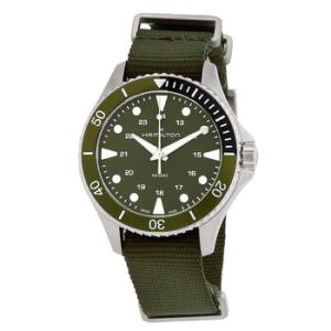 Khaki Navy Quartz Green Dial Watch H82241961