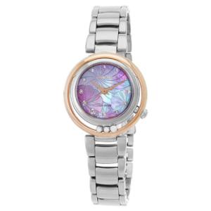 L EcoDrive Diamond Pink Mother of Pearl Dial Watch EM111480Y